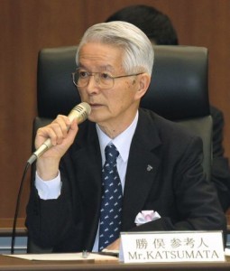  日本原電の社外取締役を退任すると報じられた前東電会長の勝俣氏 （C）時事