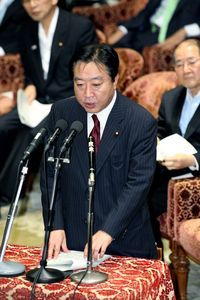 「次期首相候補」に名が挙がる野田佳彦財務相 （C）時事