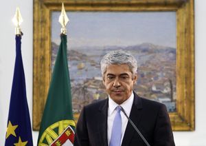 3月23日、辞任を発表したポルトガルのソクラテス首相 （C）AFP=時事
